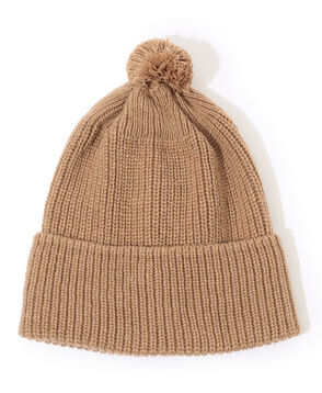 HIGHLAND2000 HC BOB CAP WITH POMPOM カシミヤニットキャップ