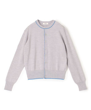 プレーンウール クルーネックカーディガン