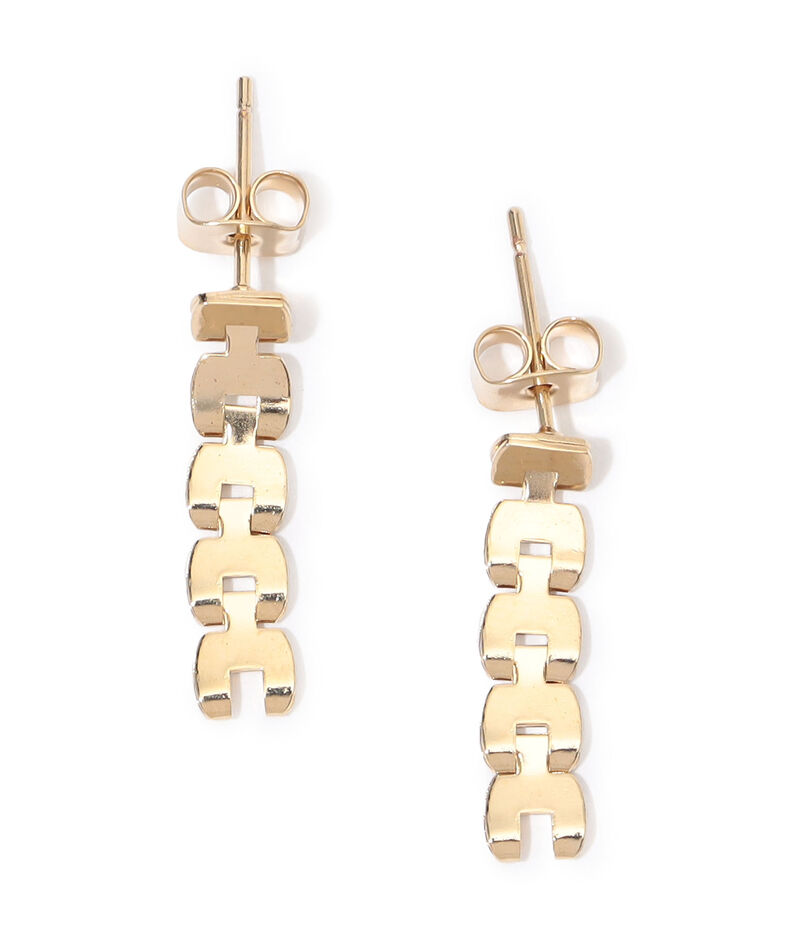 PHILIPPE AUDIBERT ハートチェーン ピアス