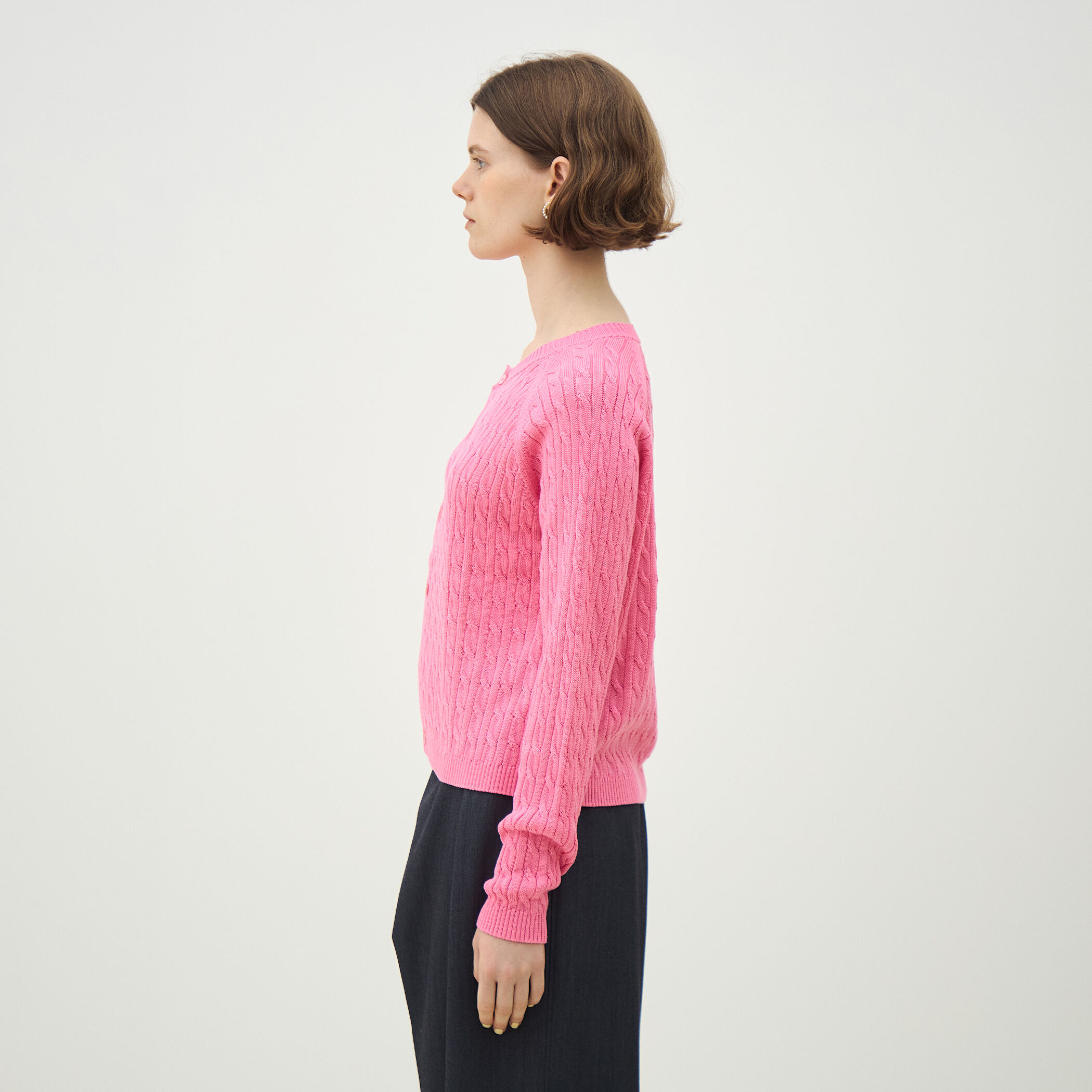 ギザケーブル クルーネックカーディガン｜トゥモローランド 公式通販