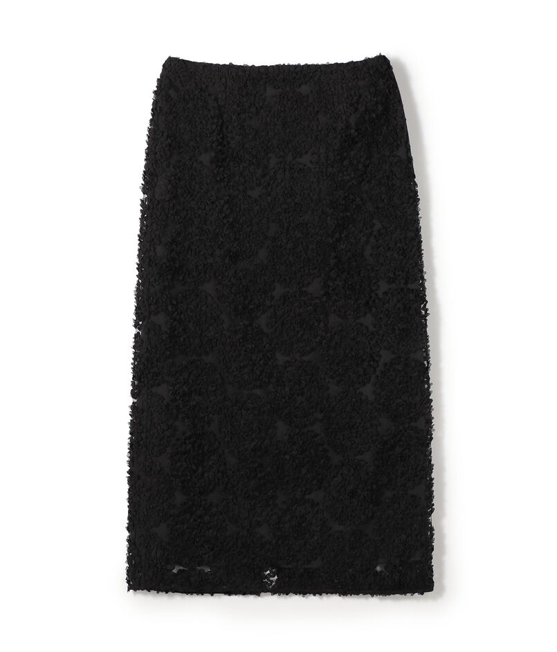 ■Circle Flower Tulle Tight Skirts