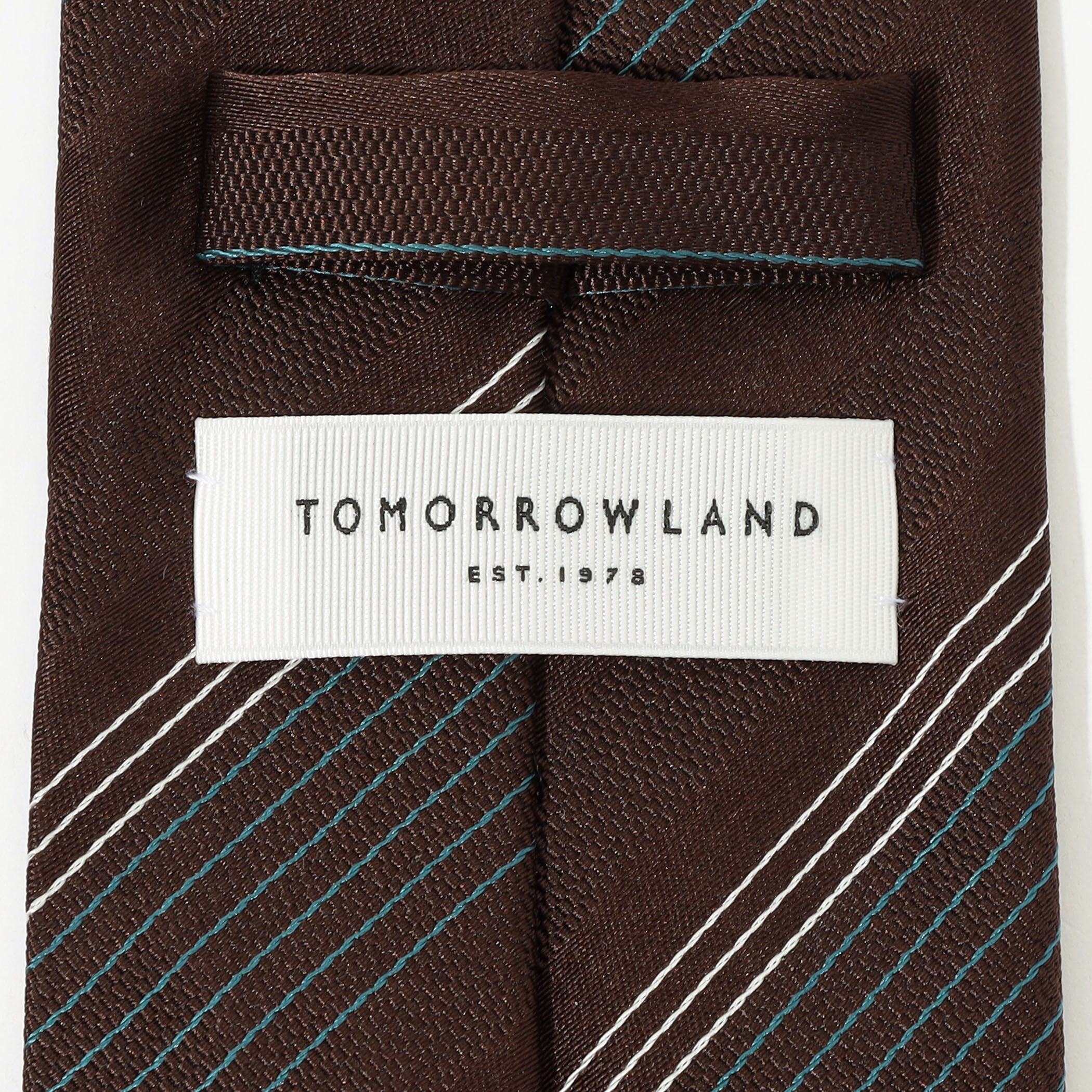 TOMORROWLAND シルク レジメンタルストライプネクタイ