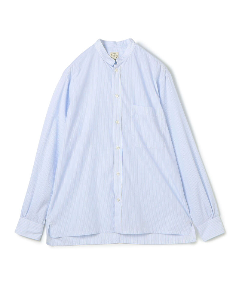 200/2コットンポプリン スタンドカラーシャツ
