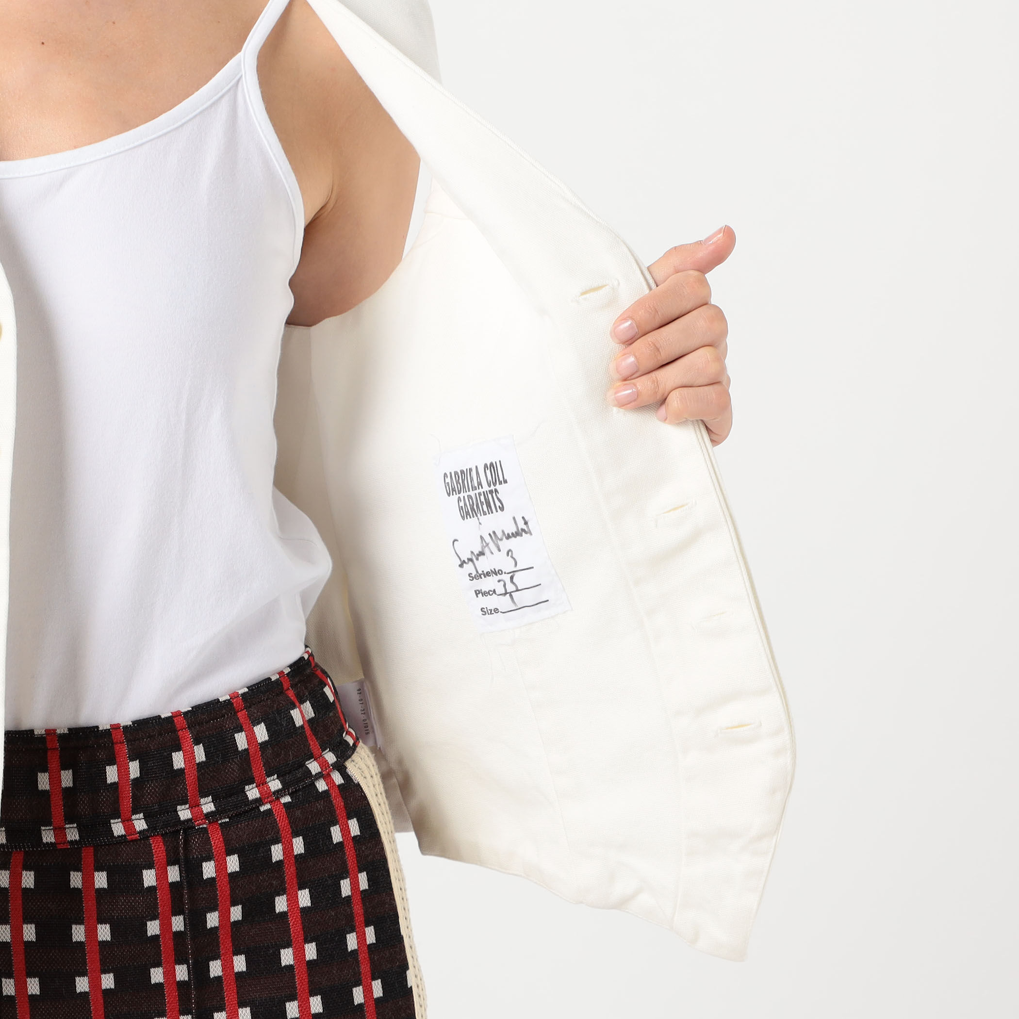 GABRIELA COLL GARMENTS REWORKED VEST コットンジレ GABRIELA COLL GARMENTS REWORKED VEST コットンジレ