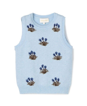 SHUSHU/TONG Embroidered knitvest