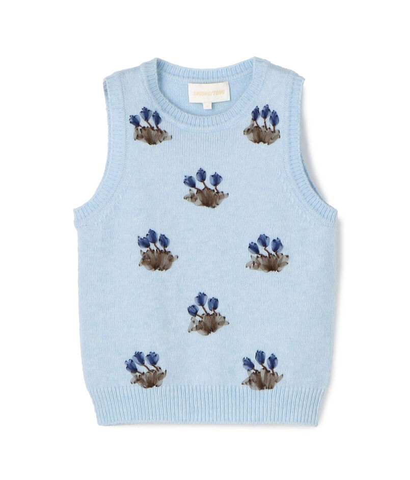 SHUSHU/TONG Embroidered knitvest
