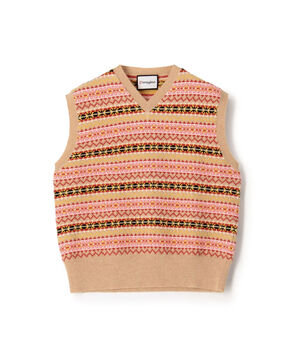 PERUGINO ニットベスト Fairisle KNIT VEST
