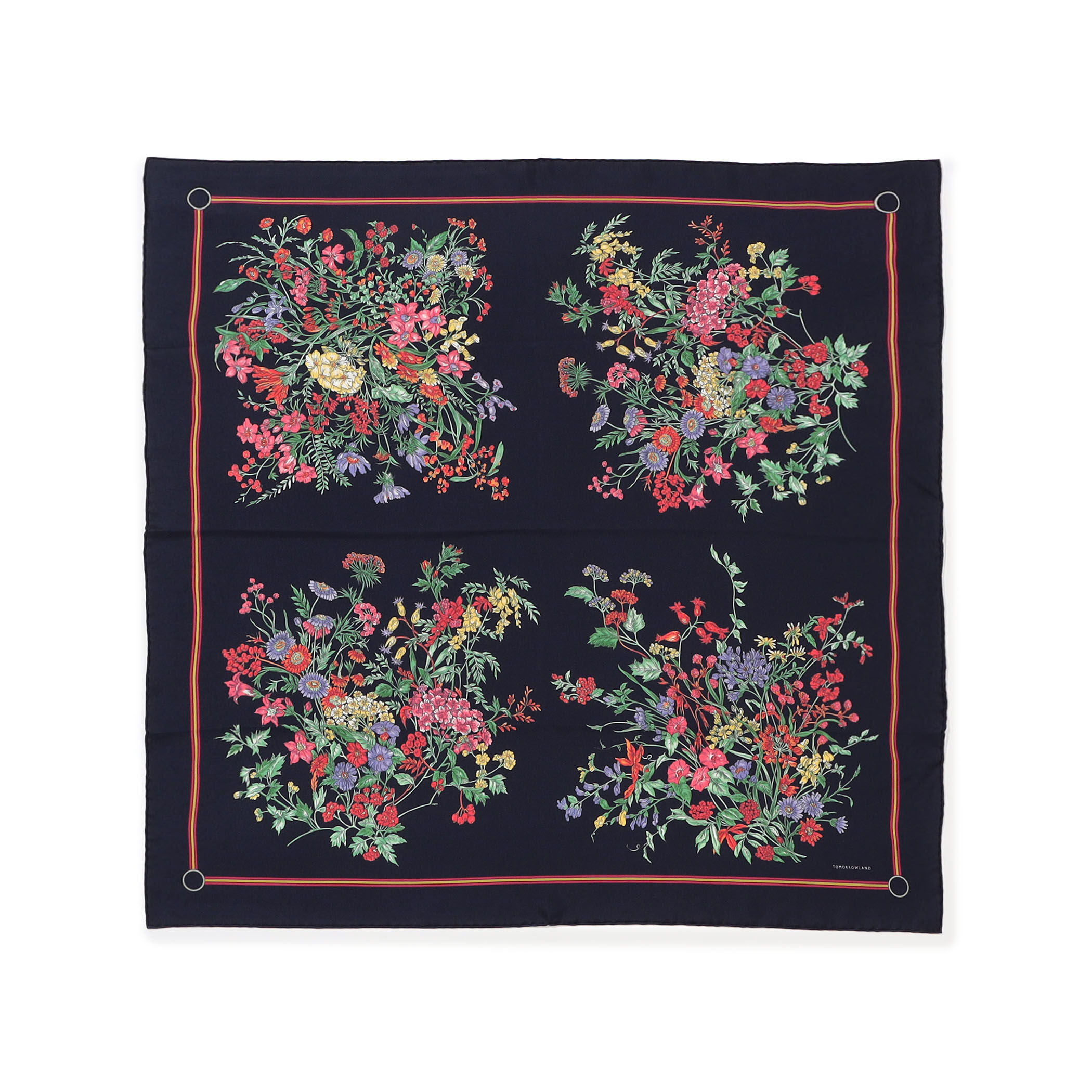 TOMORROWLAND フラワーシルクスカーフ｜トゥモローランド 公式通販