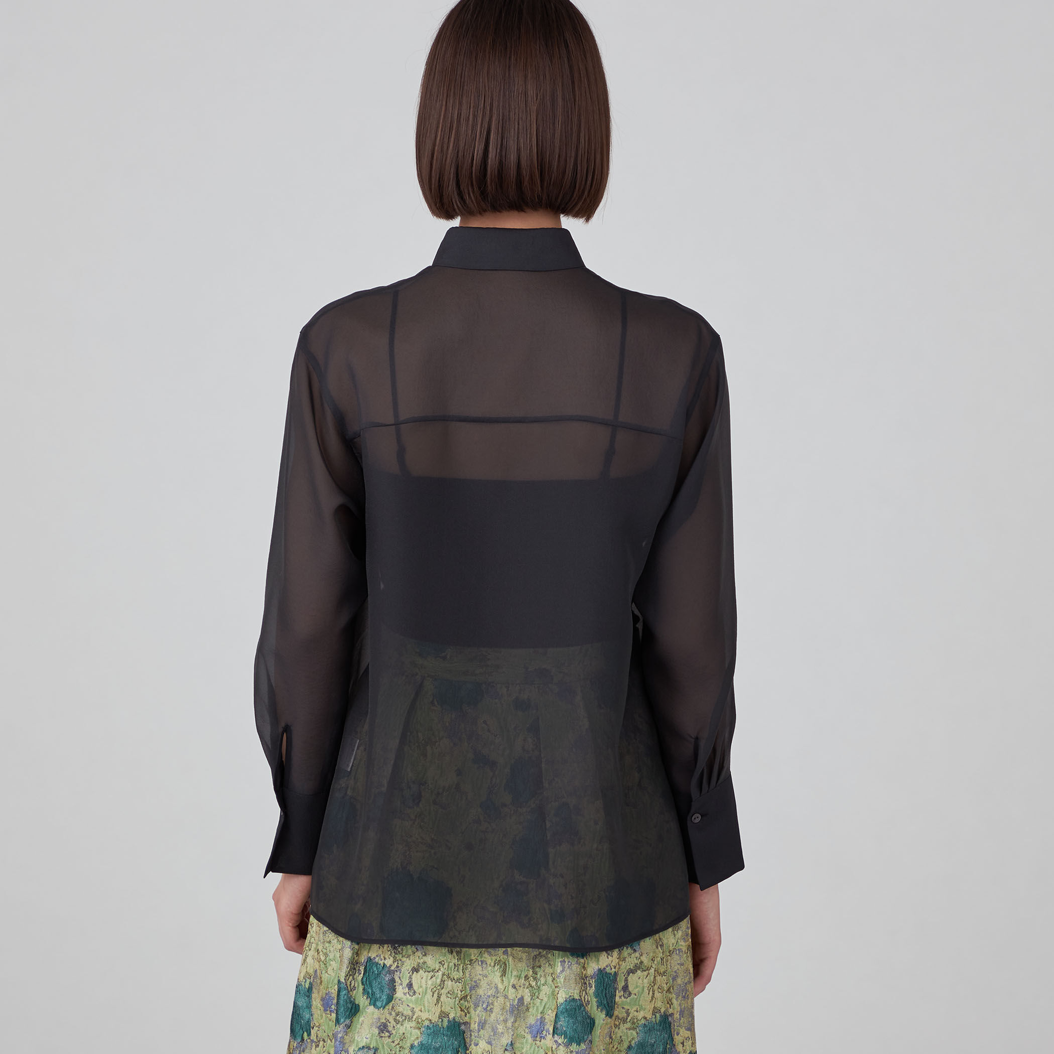 シアーオーガンジー ロングスリーブブラウス｜トゥモローランド 公式通販