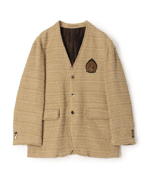 ファンシーツイード カラーレスジャケット