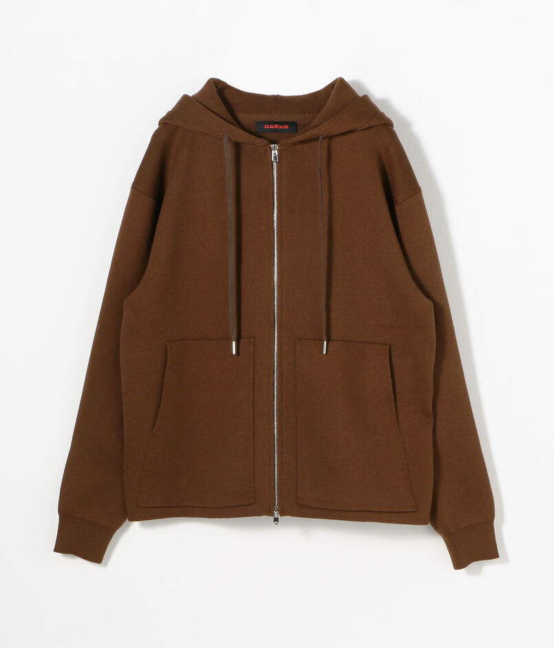 CABaN コットンカシミヤ ジップパーカ