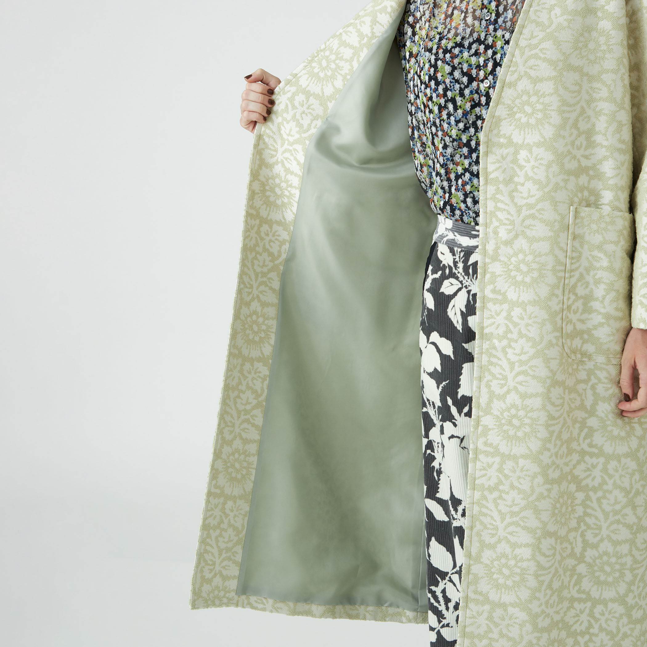 TOMORROWLAND SOULEIADO モールジャガードPコート パイルジャカード Pコート｜トゥモローランド 公式通販