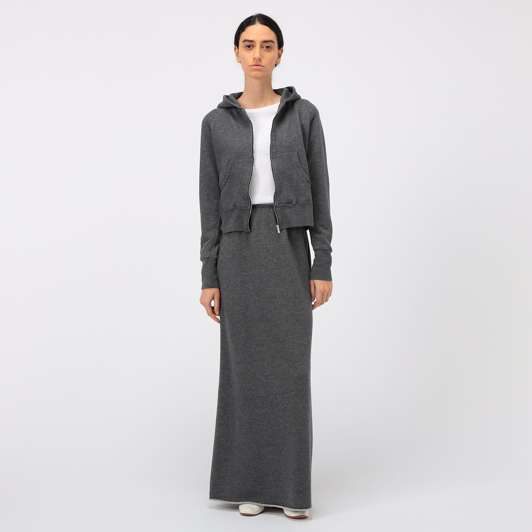 スーピマコットンカシミヤ Aラインマキシスカート｜トゥモローランド