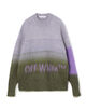 Off-White HELVETICA LOGO MOHAIR KNIT TOP