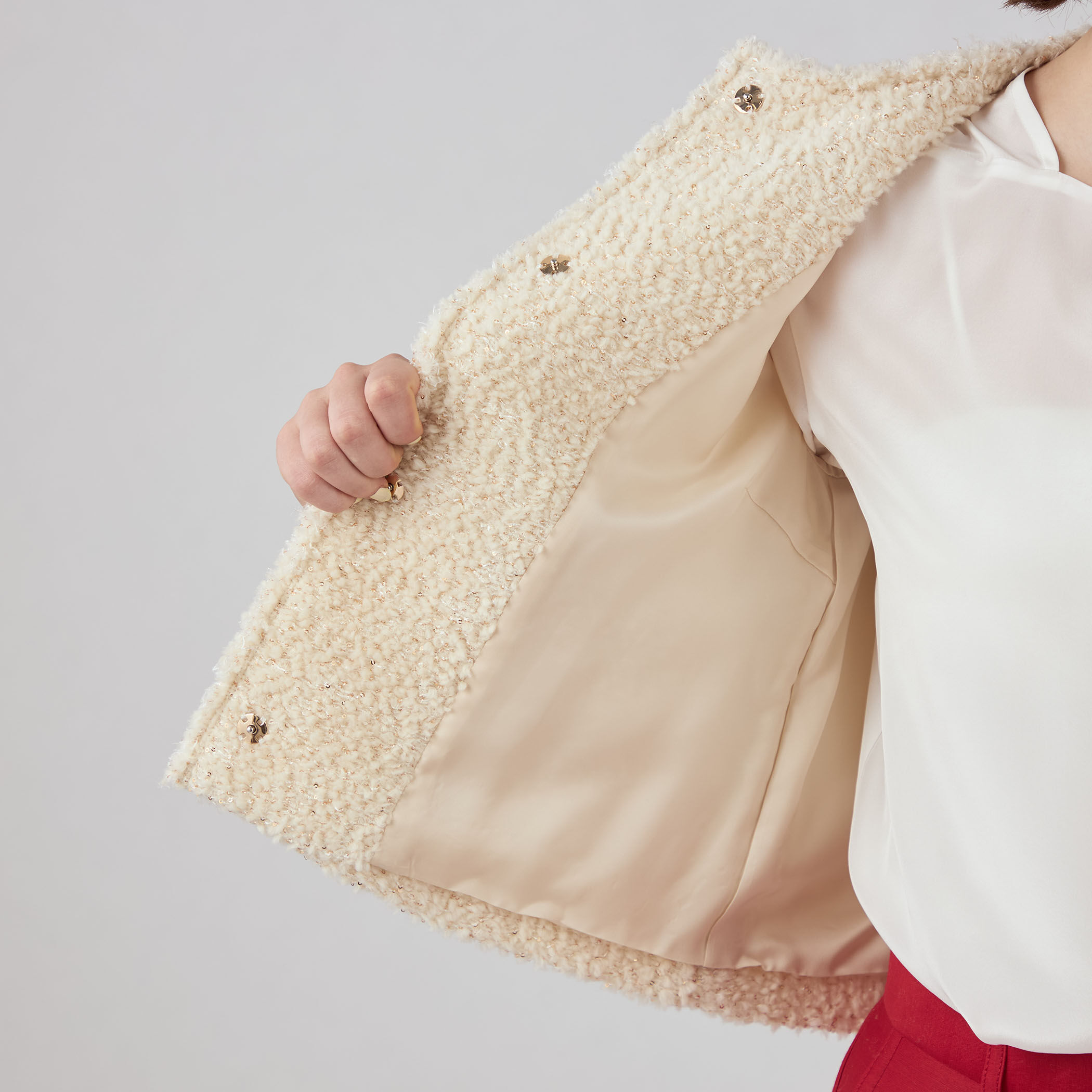 TOMORROWLAND BALLSEY クルーネックジャケット リネンコットンムーブ クルーネックジャケット｜トゥモローランド 公式通販