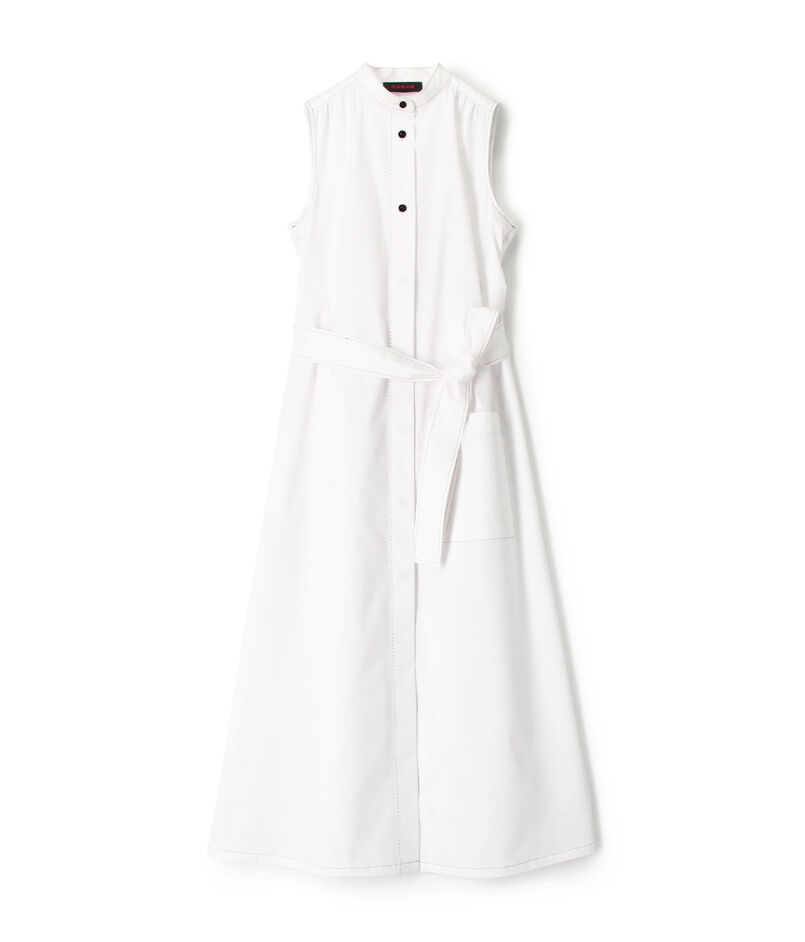 ■CABaN コットンポリエステルツイル シャツドレス