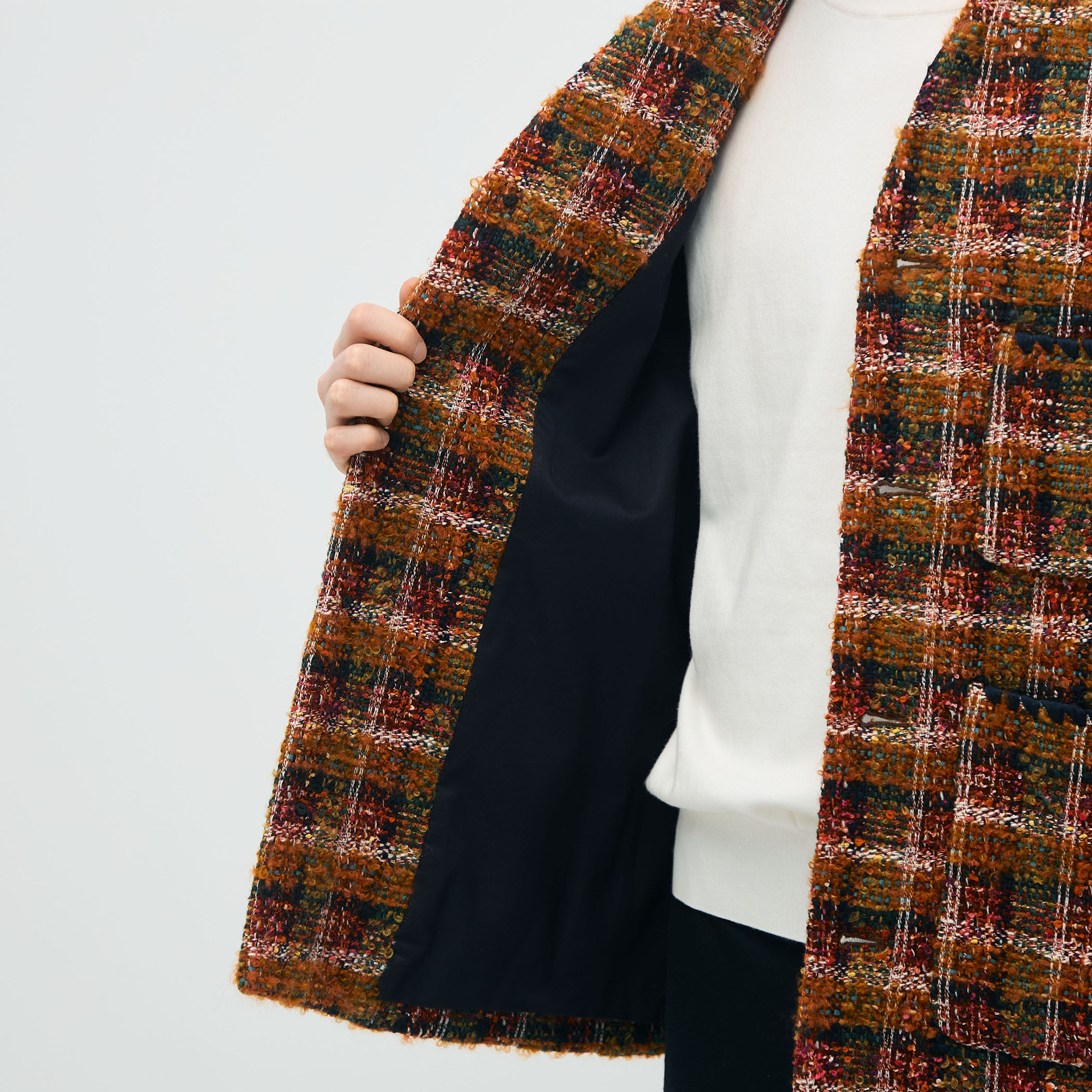 CABaN ループツイード ノーカラージャケット｜トゥモローランド 公式通販