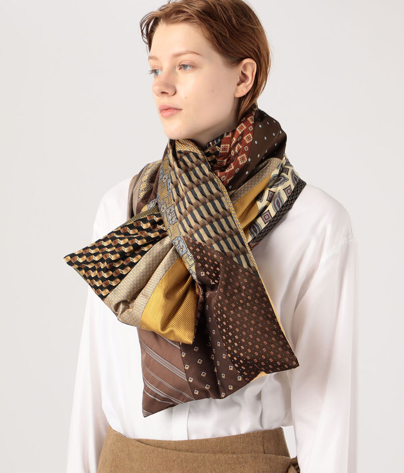 MALION vintage tie patchwork ストール｜トゥモローランド 公式通販