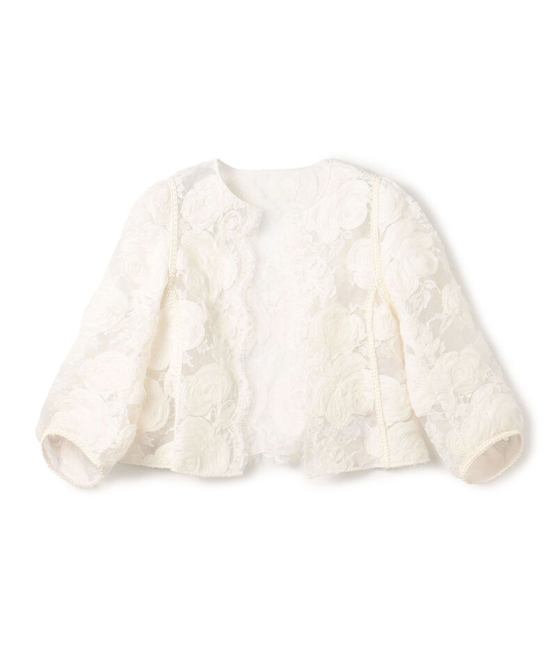 リバーレース クロップドジャケット