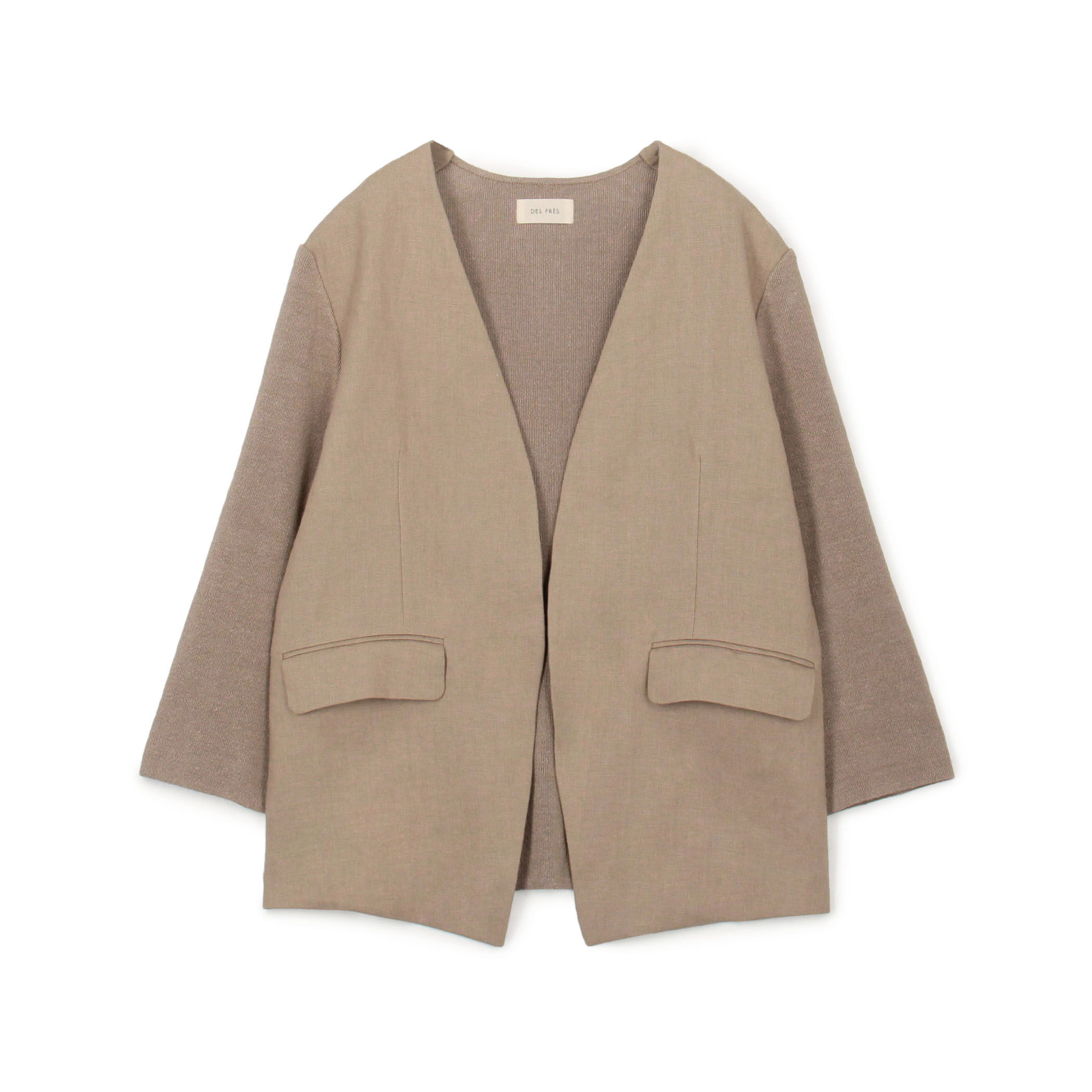 デ・プレ ノーカラージャケット｜トゥモローランド 公式通販