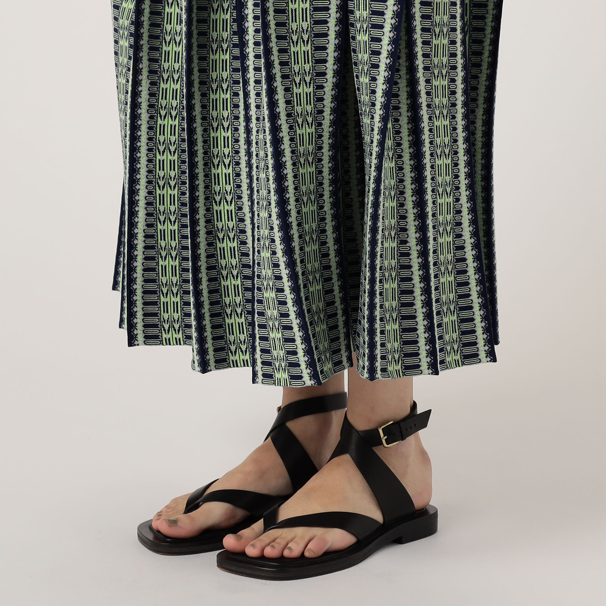 Mame Kurogouchi Lantern Knitted Volume Skirt