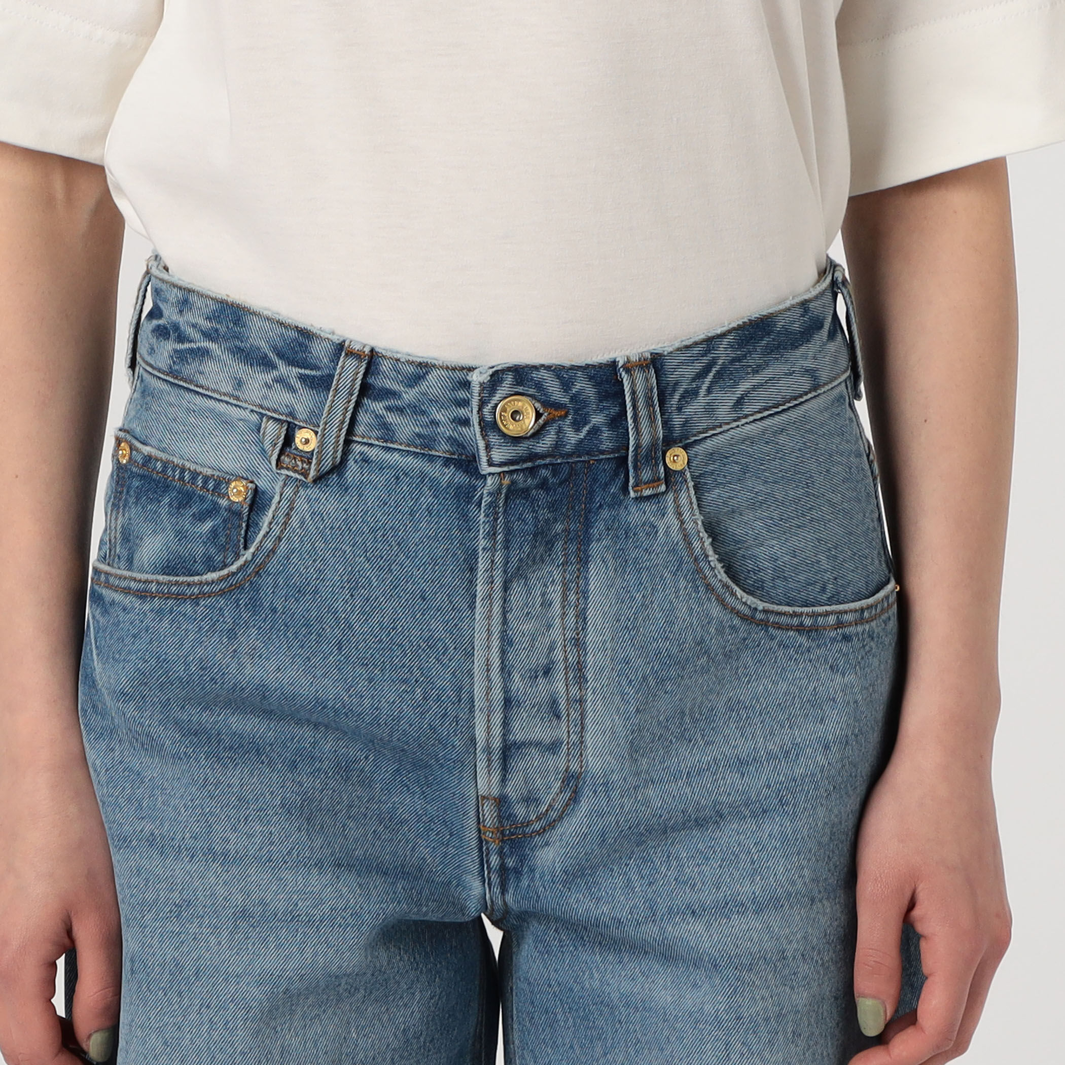 デニム・ジーパン LE DE-NMES LARGE JEANS JACQUEMUS LE DE-NIMES LARGE コットン デニムパンツ