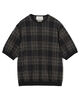 TOMORROWLAND tricot チェック柄 コットンハーフスリーブ ニット
