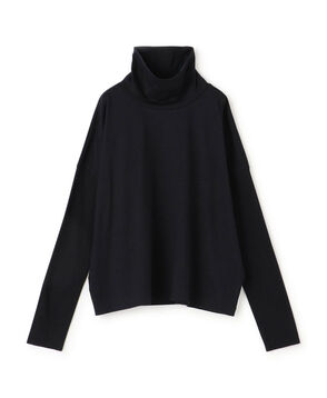 コットンシルクジャージー タートルネックプルオーバー