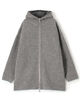 ウールダブルフェイスパイル 2-wayフーデッドコート