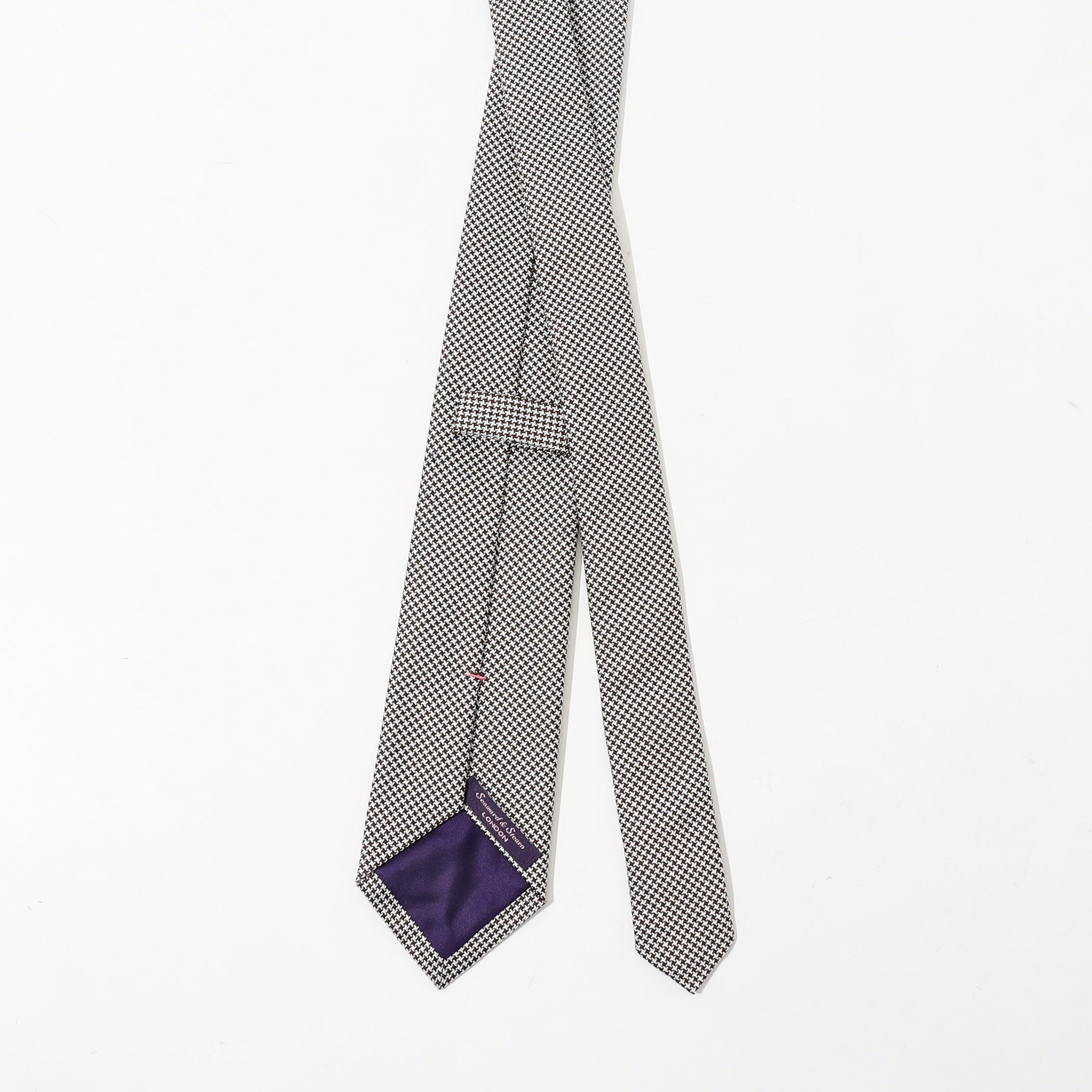 Seaward & Stearn シルク ハウンドトゥースネクタイ｜トゥモローランド