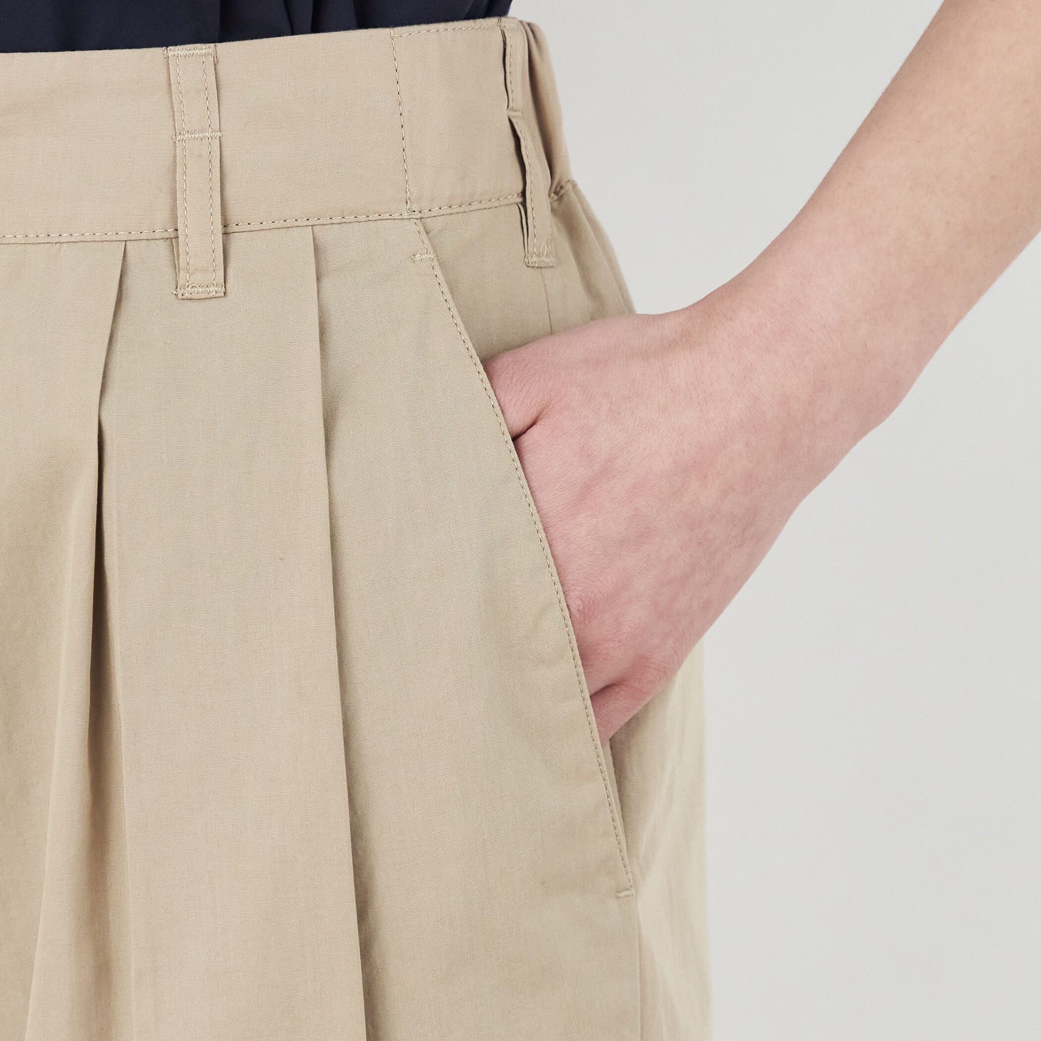 JEANPAULKNOTT コットン タックパンツ｜トゥモローランド 公式通販