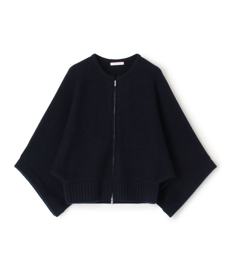 スコットランドウール ジップアップカーディガン