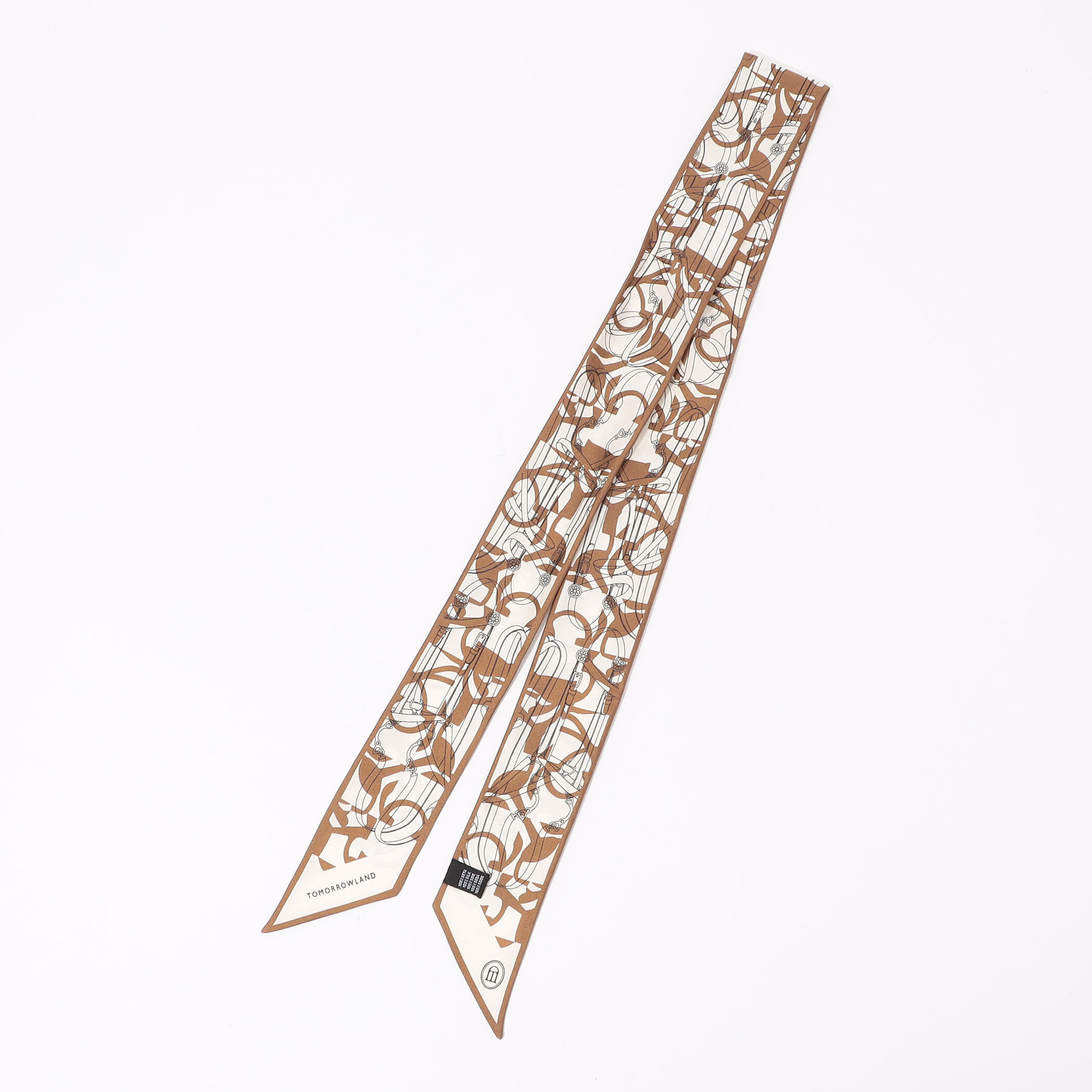 ATELIER TOMORROW BIT MOTIF BANDEAU シルクスカーフ