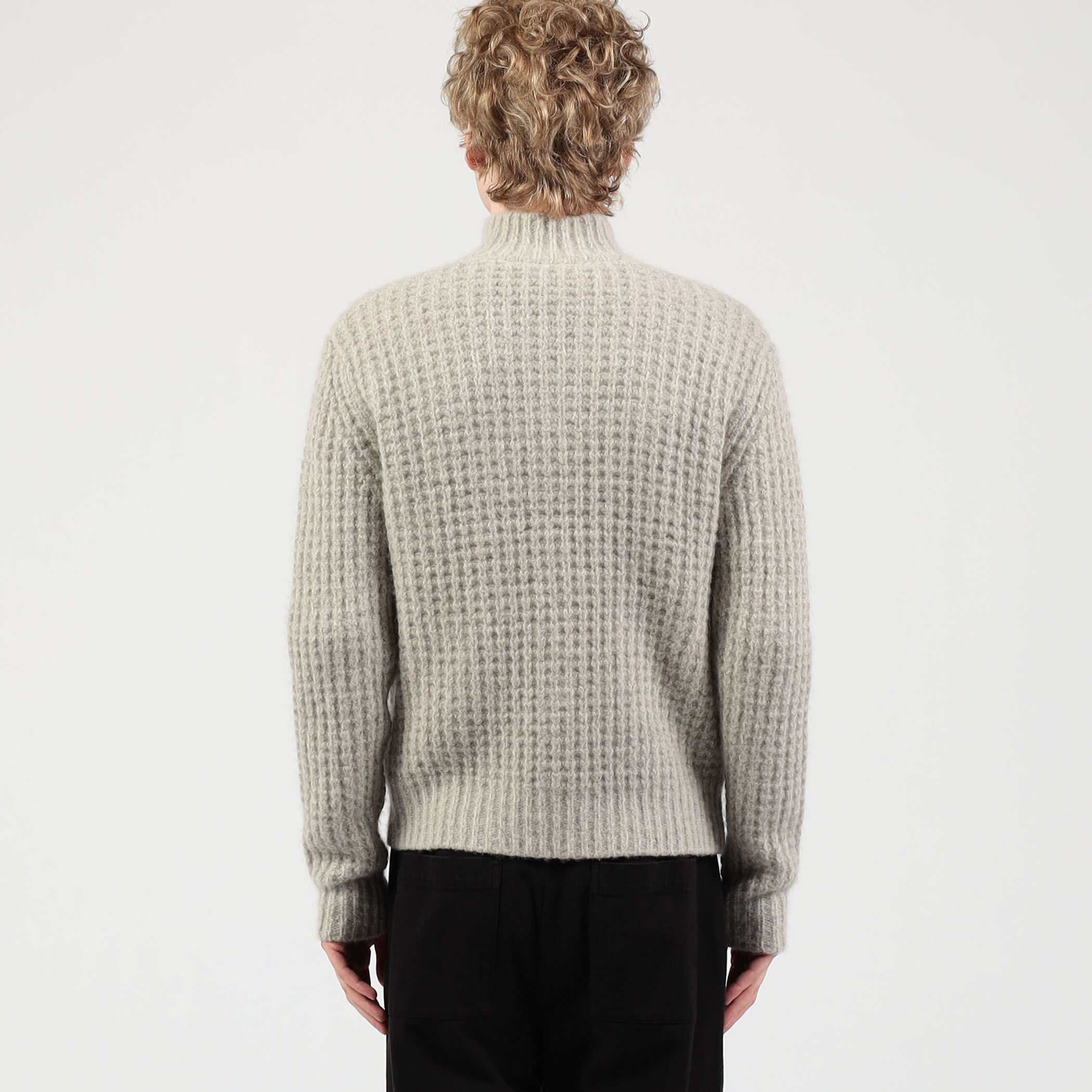 ライトウェイトカシミヤ ハイネックカーディガン MLTC2156