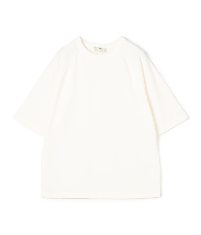 コットンポリエステル クルーネックプルオーバー