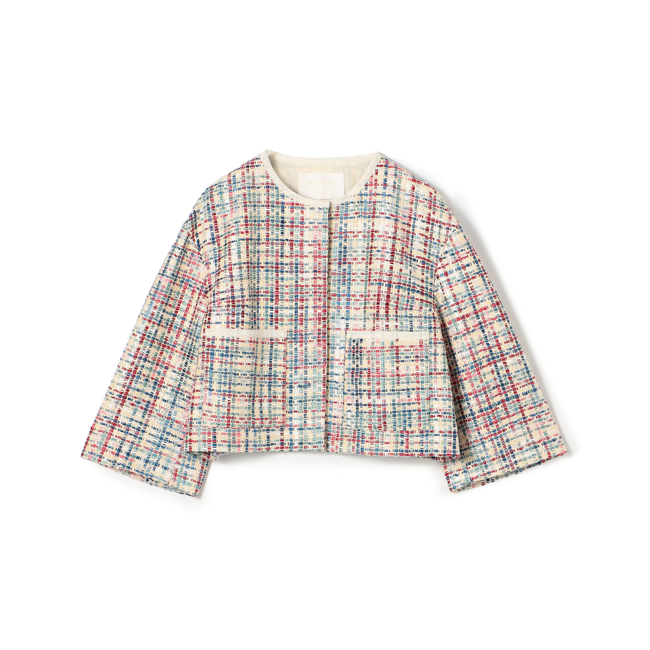 ballsey モザイクツイード ショートクルージャケット モザイクツイード ショートクルージャケット｜トゥモローランド