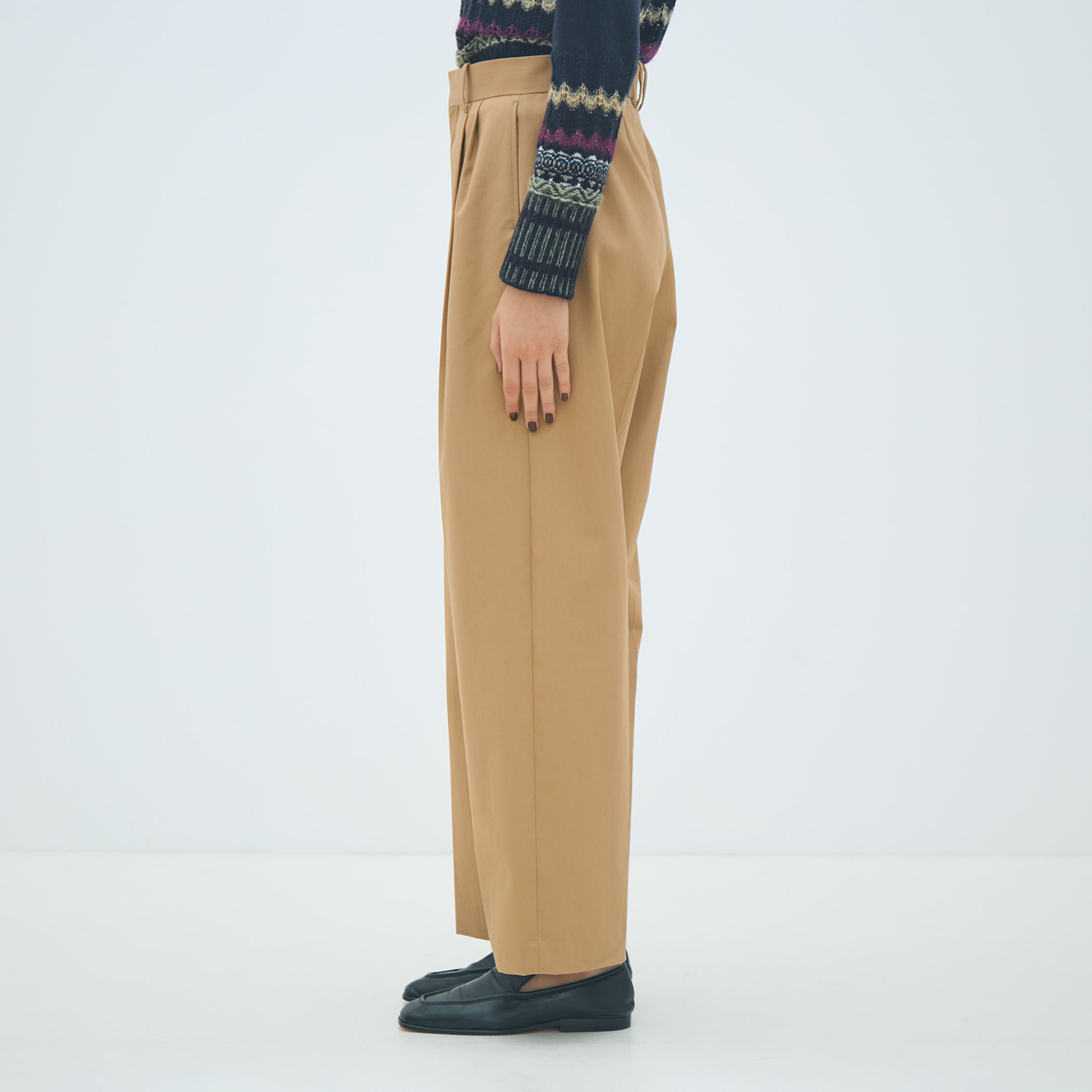 マカフィー　コットンタックチノパンツ　サイズ32 マカフィー MACPHEE コットンチノ タックワイドパンツ （43