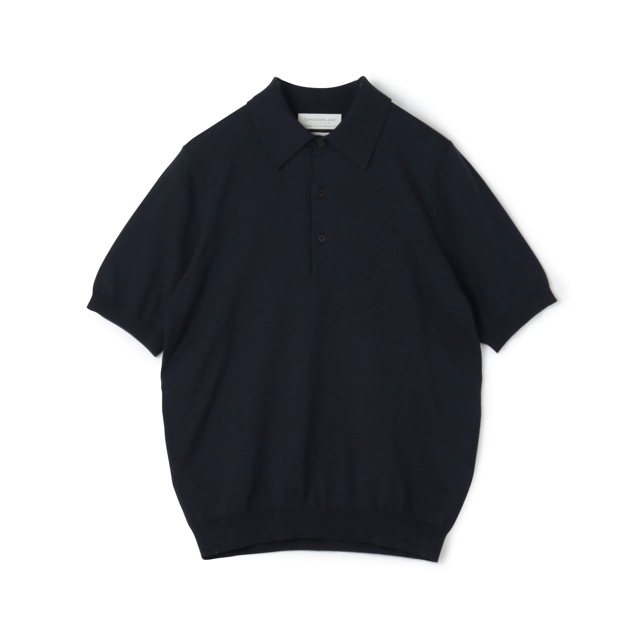 TOMORROWLAND tricot シルクコットン ニットポロシャツ SESIA