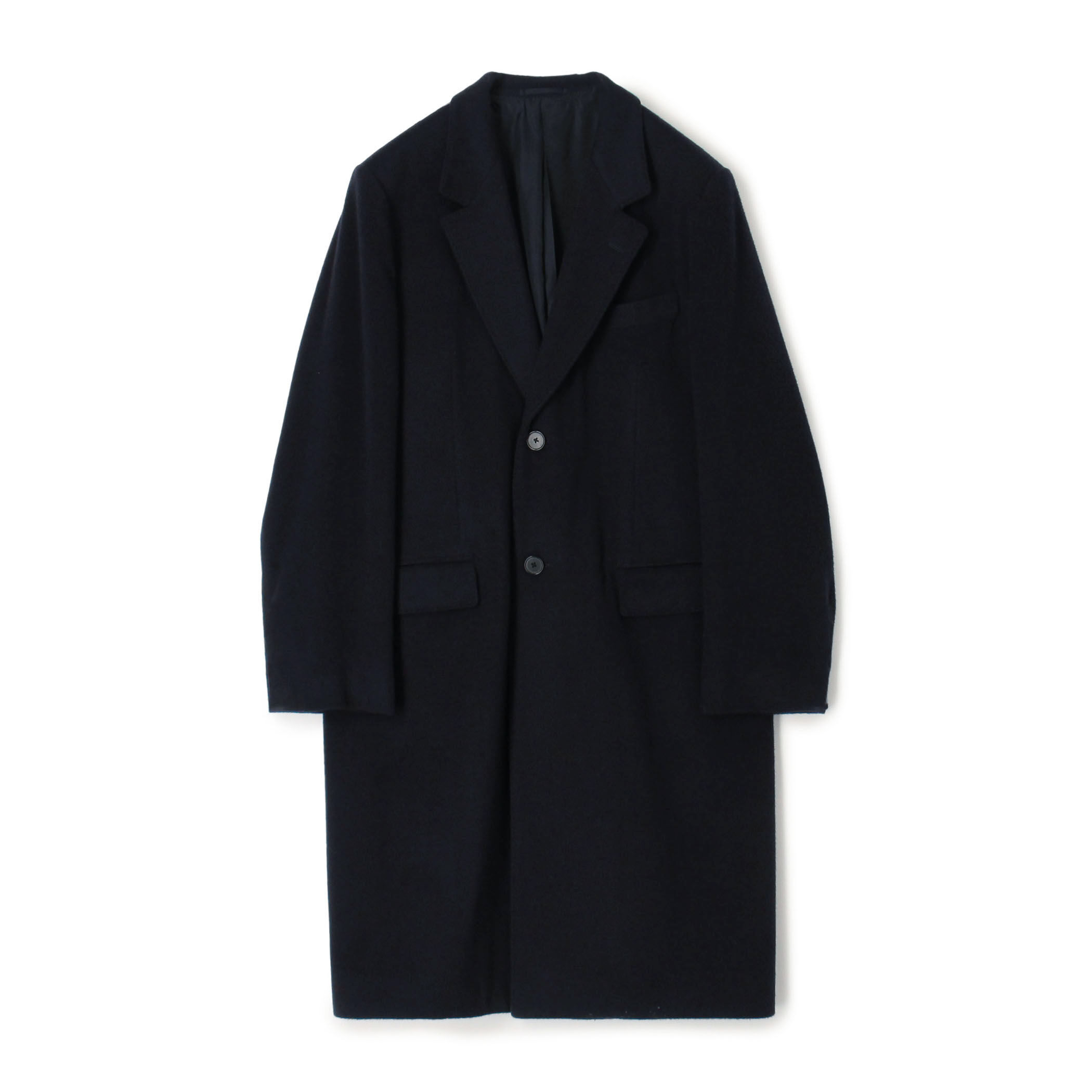 【ジョシュアエリス】チェスターコート カシミヤ 9 ブラック イングランド製 カシミヤビーバー チェスターコート Joshua Ellis