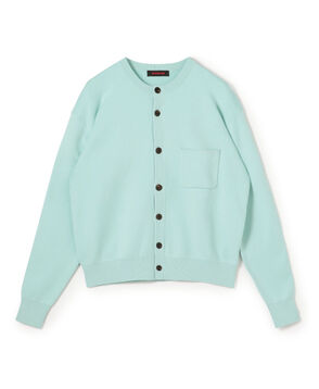 CABaN コットンカシミヤ ポケットクルーネックカーディガン