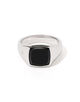 TOM WOOD Kay Ring Polished Onyx シグネットリング