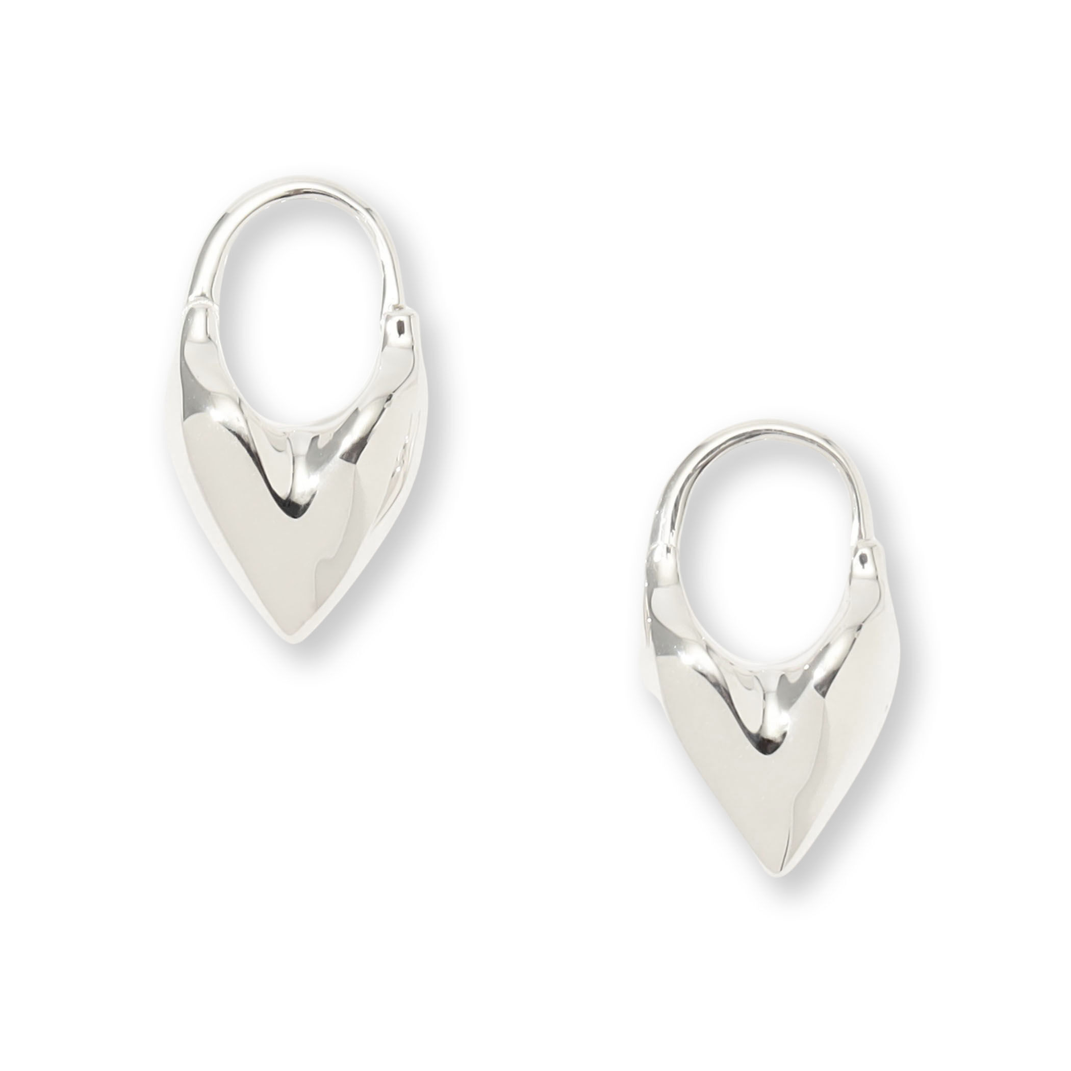 Otiumberg. Roscida Heart Hoops シルバー ピアス