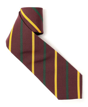 Atkinsons アイリッシュポプリン レジメンタルストライプネクタイ