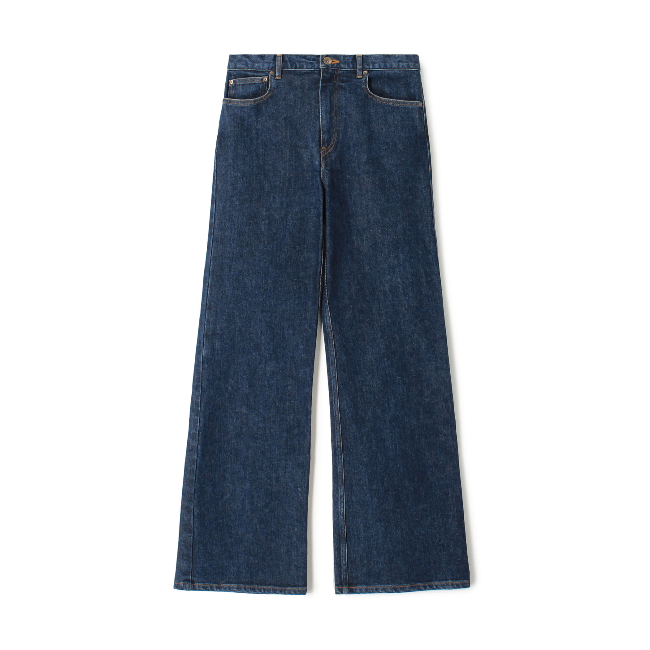 コンパクトストレッチデニム セミフレアパンツ｜トゥモローランド 公式通販