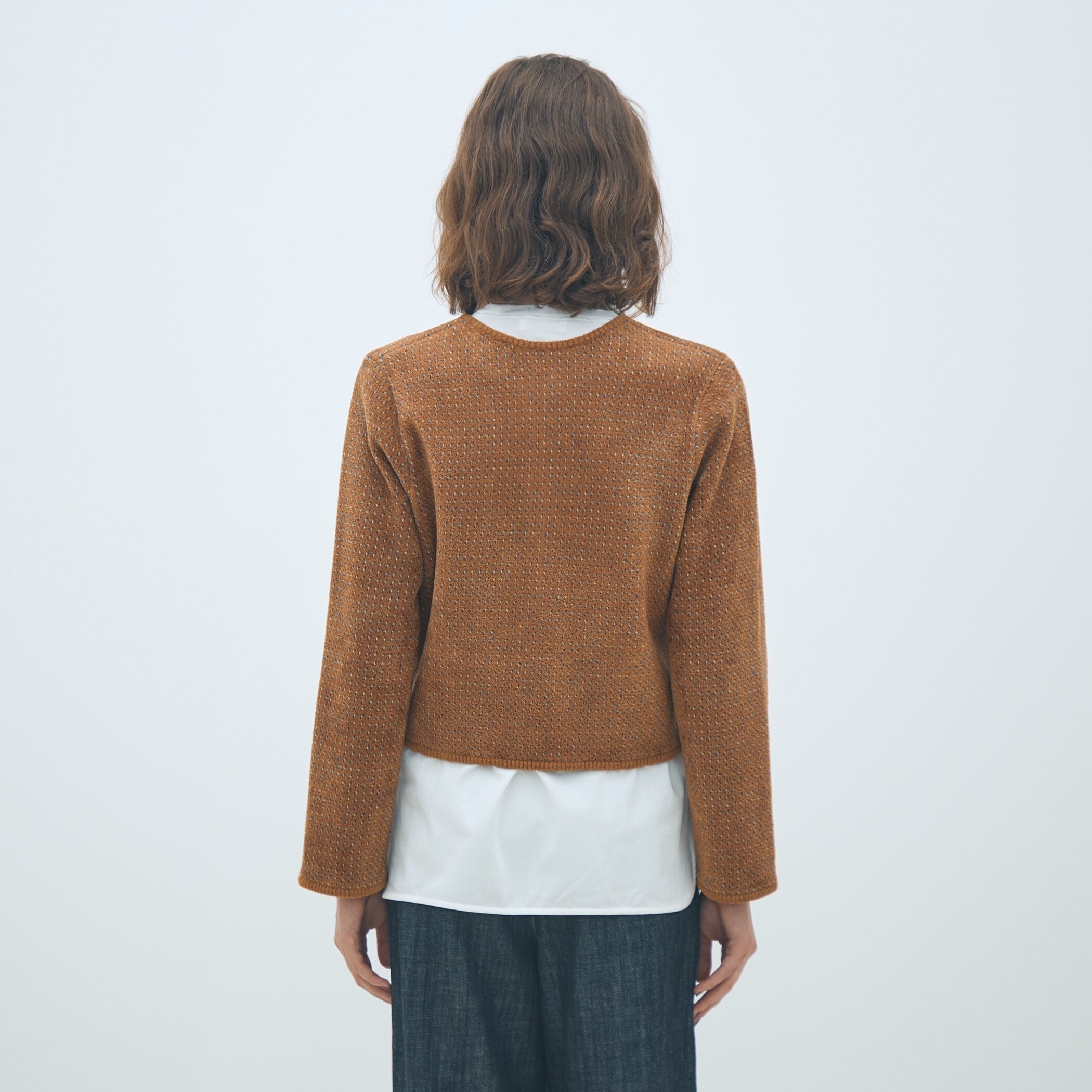 シェニールジャカード ジップアップカーディガン｜トゥモローランド