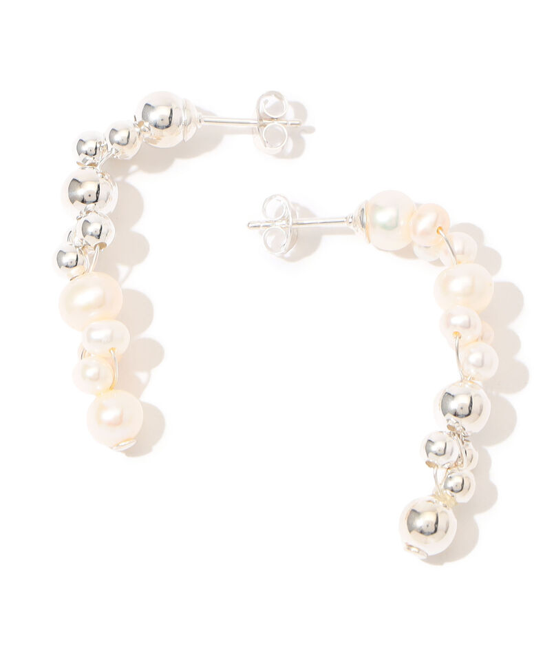 Completedworks silver pearl ピアス