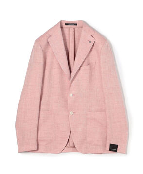 TAGLIATORE G-DAKAR22K リネンウール シングルブレステッド2Bジャケット