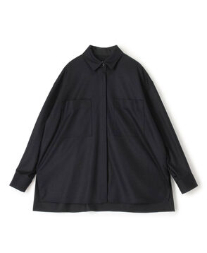 ウールスムース ビッグシャツ
