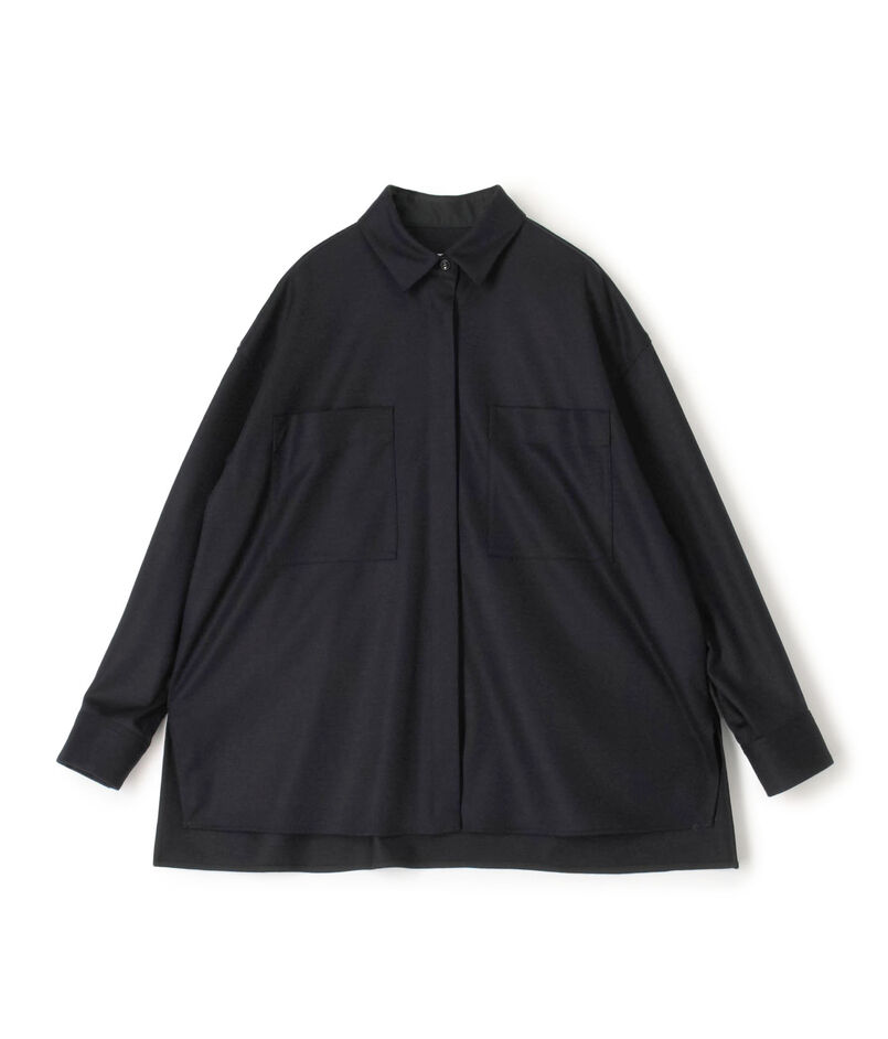 ウールスムース ビッグシャツ