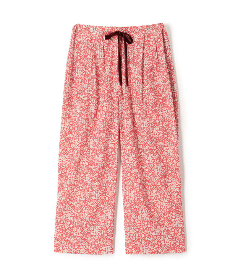 サマーリバティ ギャザーワイドパンツ